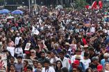 La marcha conmemorativa “La Memoria Florece” comenzará a las 16:00 horas, la cual partirá de la Plaza de las Tres Culturas hacia el Zócalo de la Ciudad de México. Foto: Cuartoscuro