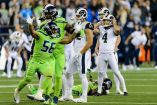 Greg Zuerlein falló un intento de gol de campo de 44 yardas a 11 segundos del final para que los Seahawks se quedaran con el triunfo. (Reuters)