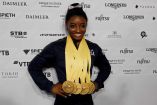 Simone Biles bate récord de medallas mundiales en gimnasia