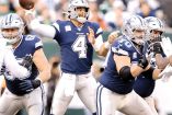 Dak Prescott buscará sacar de la mala racha a los Vaqueros.  Fotos: AP