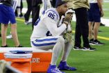 Eric Ebron sufre una lesión de tobillo que lo margina de la temporada 100 de la NFL. (AP)