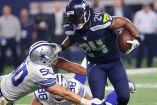 Marshawn Lynch corrió para 6.347 yardas y 57 touchdowns en campaña regular durante su estadía en Seattle. (AP)