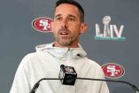 Kyle Shanahan defendió la estrategia de su equipo y el aporte de Garoppolo. (Reuters)