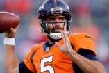 Joe Flacco no logró tener regularidad con los Broncos debido a una lesión en el cuello. (AP)