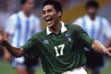 El festejo de Galindo después de anotar en la final de la Copa América 1993. (Mexsport)