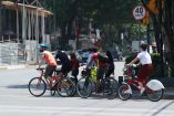 La ciclovía ofrece a los usuarios una alternativa segura para su desplazamiento en bicicleta, vehículo que garantiza la sana distancia. Foto: Especial