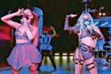 “Ariana Grande y yo nos sentimos como hermanas”, dijo Gaga al cantar Rain On Me / Fotos: Cortesía MTV/ AP