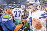 RESPETO. Russell Wilson y Dak Prescott, hoy frente a frente / Foto: www.dallascowboys.com