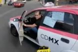 ‘Te vale...’, así responde taxista exhibido por pasarse el alto
