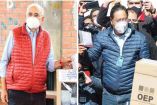 sufragios. Los candidatos Carlos Mesa (izq.),  de Comunidad Ciudadana, y Luis Arce, del Movimiento al Socialismo, al emitir su voto en La Paz, ayer al inicio de la jornada electoral / Fotos: AFP