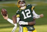 Aaron Rodgers fue capturado en la última jugada del partido. (Reuters)