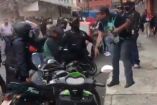 Uno de los policías enfrentó al sujeto. 