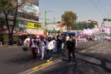 El continente de 600 personas provocó problemas viales al avanzar en contraflujo sobre la avenida Arcos de Belén