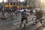 Con rodada y bloqueos, ciclistas exigen seguridad vial 