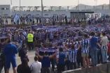Los aficionados de la Real Sociedad despidieron a su equipo para la final de la Copa del Rey (Foto: Captura de pantalla)