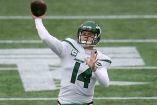 Sam Darnold sólo tuvo destellos de talento con los Jets de Nueva York. (AP)