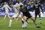 Inter de Milán no consiguió superar al Nápoles y vio cortada su racha de triunfos. (Reuters)