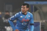 ‘El Chucky’ Lozano entró al 73’ y al 76 marcó la anotación del Nápoles sobre el Spezia (AP)
