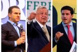 El presidente Andrés Manuel López Obrador respaldó las indagatorias de la FGR contra los candidatos a la gubernatura de Nuevo León, Adrián de la Garza (izq.) y Samuel García (der.). Fotos: Cuartoscuro y Facebook