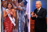 El presidente Andrés Manuel López Obrador felicitó a la mexicana Andrea Meza por ser Miss Universo 2021. Fotos: AFP y Cuartoscuro