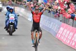 Damiano Caruso consiguió su primera victoria en un Grand Tour. (Reuters)