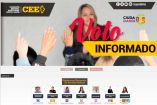La CEE habilitó en su página el micrositio "Voto Informado" para conocer a cada uno de los aspirantes. Imagen: Especial