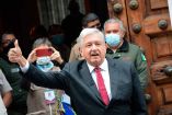 El presidente Andrés Manuel López Obrador, ayer, tras emitir su voto. Foto: Cuartoscuro