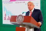 El presidente Andrés Manuel López Obrador en conferencia al destacar la baja de homicidios en este fin de semana, en el marco de las elecciones. Imagen: Captura de video