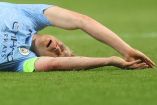 Kevin De Bruyne se fracturó la cuenca del ojo y la nariz en la final de la Liga de Campeones (Reuters)