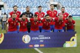 La selección de Chile apareció sin la marca de uniforme para su duelo ante Bolivia. (Reuters)