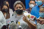 Dolly Mora, dirigente estudiantil y amiga del dirigente estudiantil detenido Max Jerez por diferir del gobierno de Daniel Ortega / AFP