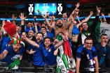 Un gran número de aficionados se dio cita en Wembley para la final de la Eurocopa. (Reuters)