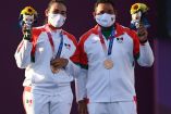 Alejandra Valencia y Luis Álvarez le dieron a Latinoamérica la primera medalla de bronce en los Juegos Olímpicos de Tokio 2020 (Fotos: AFP y Reuters)