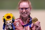 Nina Christen hizo historia en la prueba de Rifle 3 posiciones, 50 metros (Foto de Reuters)