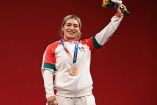 Aremi Fuentes ganó el bronce en los 76 kg. de Tokio 2020 (Foto de AFP)