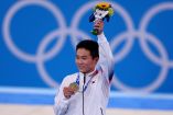 Jeahwan Shin hizo el salto tuvo una ligera diferencia que le dio el oro (Foto de Reuters)