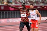 Emmanuel Korir terminó con un tiempo de 1 minuto, 45 segundos y 6 centésimas (Fotos: Reuters)