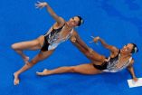 Nuria Diosdado y Joana Jiménez finalizaron en el sitio 12 del dúo del nado sincronizado de los Juegos Olímpicos de Tokio 2020 (Fotos: Reuters)