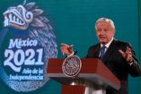 El presidente Andrés Manuel López Obrador durante su conferencia en Palacio Nacional. Foto: Cuartoscuro