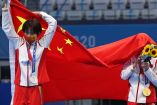 Chen Yuxi totalizó 425.40 puntos para colgarse la medalla de plata en la plataforma 10 metros de los Juegos Olímpicos de Tokio (Fotos: Reuters)