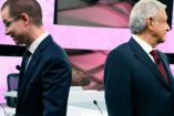 El presidente Andrés Manuel López Obrador (der.) y Ricardo Anaya, tras el debate presidencial de junio de 2018. Foto archivo: Cuartoscuro