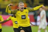 Erling Haaland le dio la victoria al Borussia Dortmund en la compensación. (Reuters)