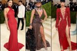Eiza González, Jennifer Lopez y Megan Fox, fueron algunas de las famosas que deslumbraron en el Met Gala. (AFP)