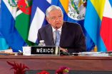 El presidente Andrés Manuel López Obrador al inaugurar la VI Cumbre de la Comunidad de Estados Latinoamericanos y Caribeños. Imagen: Captura de video