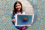 "El agua es vida", pintura realizada por Maya Martínez y con la cual ganó el XXV Concurso Internacional de Pintura Infantil MOA, Luis Nishizawa. Foto: Fundación UNAC