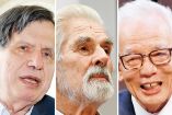 Giorgio Parisi, Klaus Hasselmann y Syukuro Manabe. Fotos Reuters