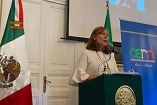 La titular de Economía, Tatiana Clouthier desde Italia/@SE_mx