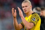 Erling Haaland ha marcado siete goles en la actual temporada de la Bundesliga y, junto con Robert Lewandowski, comandan la tabla de goleadores (AP)