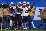 La intercepción de Adrian Phillips le dio el triunfo a los Patriotas. (Reuters)