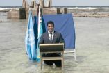 Tuvalu quedaría sumergido en caso de aumentar el nivel del mar por el calentamiento global. Foto: AFP